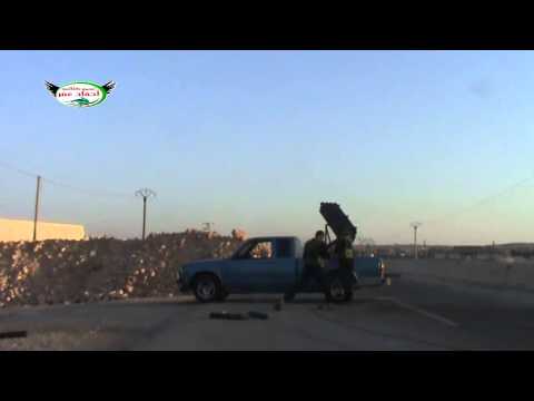 استهداف مقرات النظام براجمة الصواريخ في بلدتي نبل والزهراء في ريف حلب الشمالي من قبل تجمع كتائب أحفاد عمر