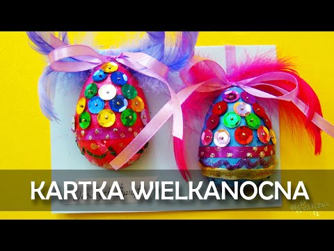 Jak zrobić kartkę wielkanocną z pisankami Pomysł na kartkę wielkanocną zrób to sam | Kartka 3D DIY