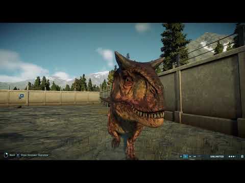 Jurassic World Evolution 2 {Carnotaurus vs Cryolophosaurus}