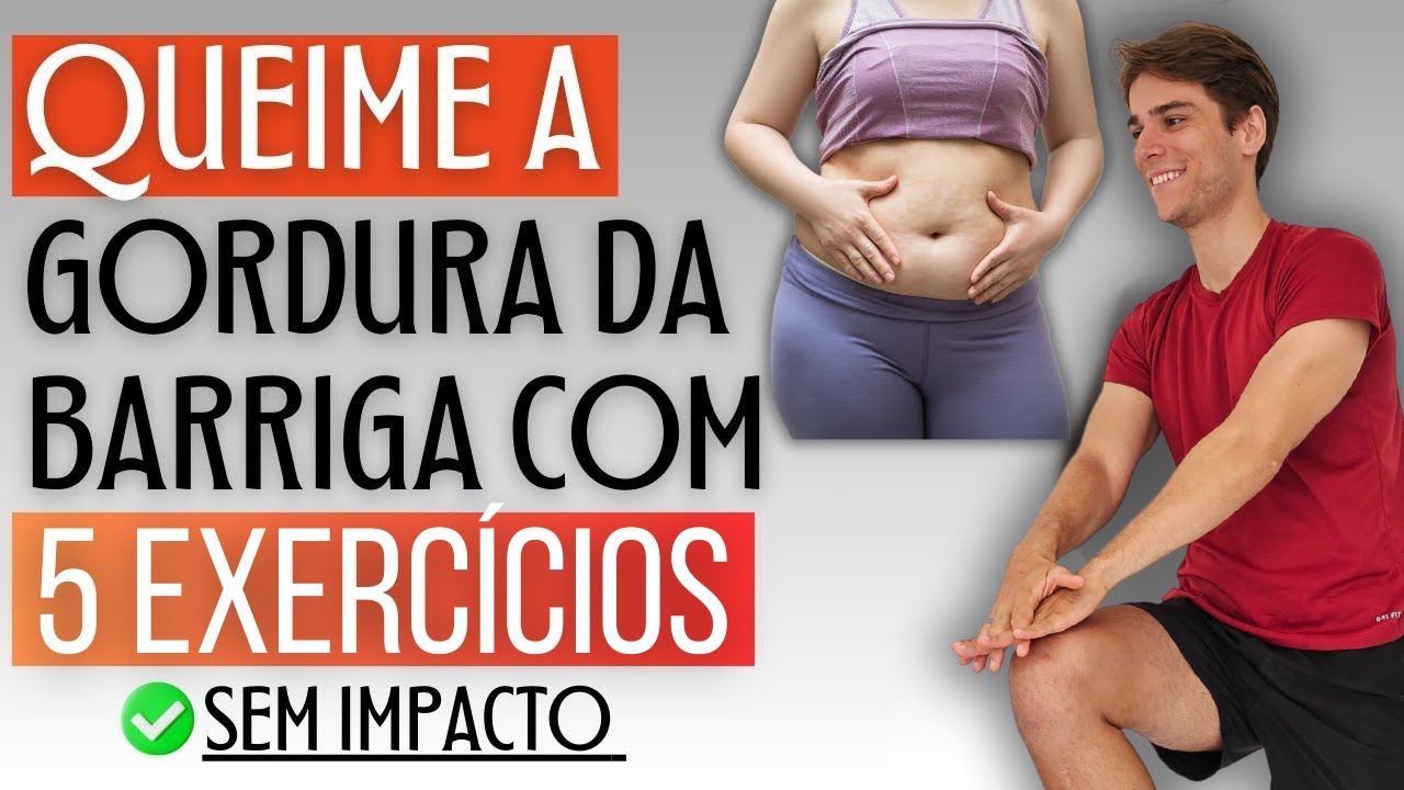 Treino de 5 exercícios para obter uma barriga lisa em casa - Perca centímetros em 14 dias