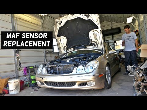HOW TO REMOVE AND REPLACE THE MAF SENSOR ON MERCEDES W211