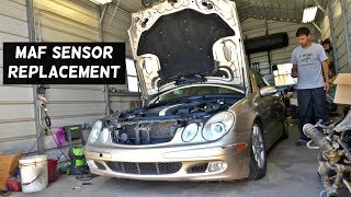 HOW TO REMOVE AND REPLACE THE MAF SENSOR ON MERCEDES W211