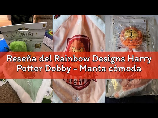 Vídeo relacionado con Rainbow Designs Harry Potter Hedwig Comfort - Edredón de felpa suave para recién nacido con diseño de búho nevado, manta de bebé en forma de estrella con ilustración de Hogwarts y esquina anudada para