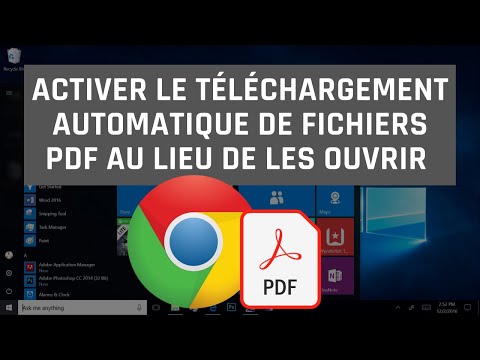 Activer le téléchargement automatique de fichiers PDF au lieu de les ouvrir dans Google Chrome