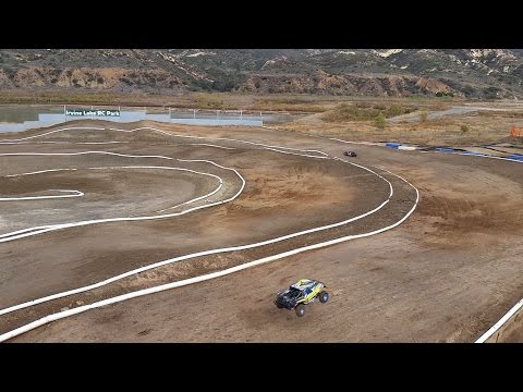 Huge 1/5th Scale R/C Truck & Buggy At Irvine Lake RC Park - Losi 5IVE-T