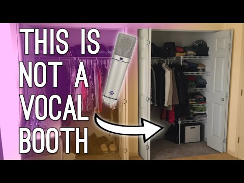 Hört auf, Gesang in einem Schrank aufzunehmen... Macht stattdessen DAS
