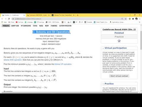 (Prob-C) Boboniu and Bit Operation | Codeforces Round 664