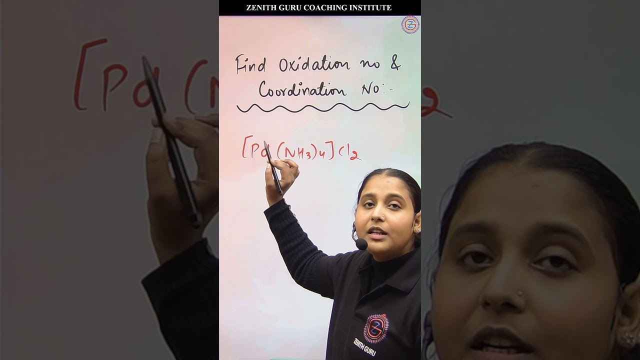 oxidation and coordination number class 12 | 382 #viral #zenithguru #nikkipandit #oxidationnumber