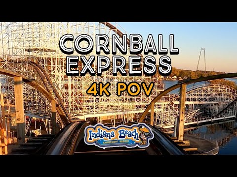 On-ride point of view of Cornball Express