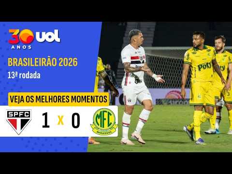 SÃO PAULO 1 X 0 MIRASSOL | LUCIANO MARCA E ALIVIA PRESSÃO EM ROGER | MELHORES MOMENTOS | BRASILEIRÃO