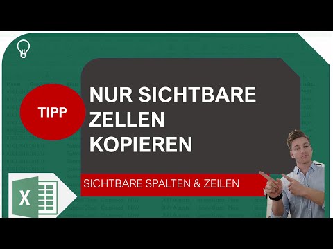Nur sichtbare Spalten und Zeilen in Excel auswählen und kopieren I Excelpedia