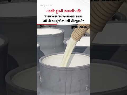 'નકલી' દૂધની 'અસલી' નદી! 7,150 લિટર ઝેરી જથ્થો નાશ કરાયો, તમે તો આવું 'ઝેર' નથી પી રહ્યા ને? 'નકલી' દૂધની 'અસલી' નદી! 7,150 લિટર ઝેરી જથ્થો નાશ કરાયો, તમે તો આવું 'ઝેર' નથી પી રહ્યા ને?