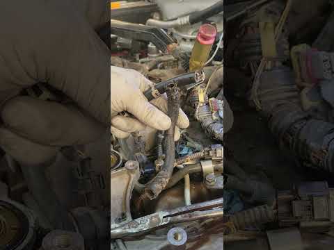Step 7- CP3 Pump Return Hose, install last hose, Duramax LLY Fuel Leak #diesel #trucks #repair