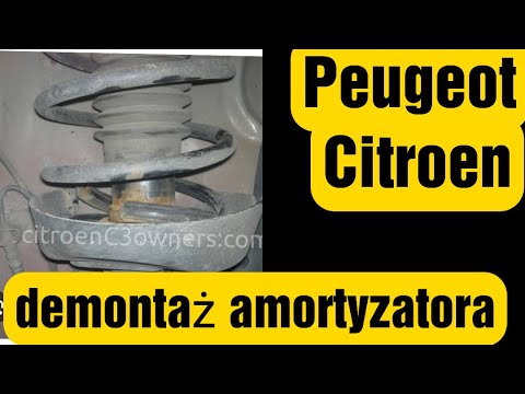 Wymiana sprężyny lub poduszki amortyzatora citroen peugeot #peugeot #citroen #wymiana #dewalt