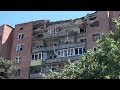 Боевые действия на юго-востоке Украины: разрушения в Краматорске 