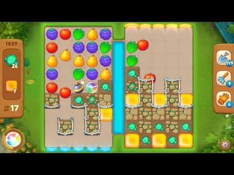 Gardenscapes Area 9 Day 1 Level 1889 - No Boosters Or Hacks