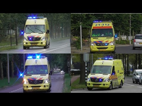 Verschillende Ambulances met spoed in Oss