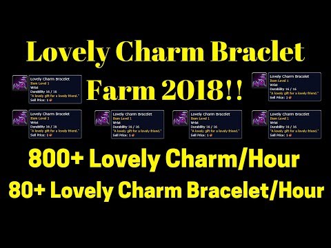 The Best Lovely Charm Bracelet Farm 2018! 800+ Lovely Charms / Hour SOLO!