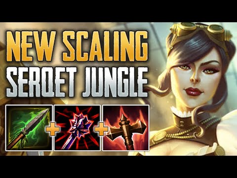 INSANE LATE GAME! Serqet Jungle Gameplay (SMITE Conquest)