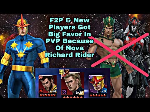 F2P & New Players Got Big Favor In PVP Because Of Nova Richard Rider - Marvel Future Fight