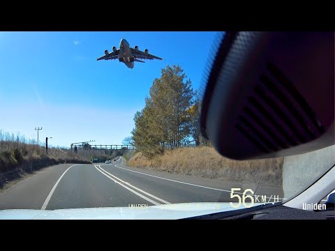 81. RAAFMAC ~ Flyover of C-17 Inbound to Runway 28 - Wednesday, 23/08/2023