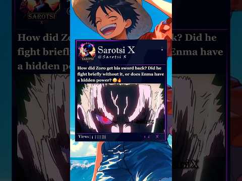 Could Zoro and Lucci really be this fast🤔 #zoro #lucci #enma #onepiece