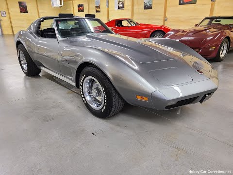 1974 Silver L82 4spd Corvette For Sale Video