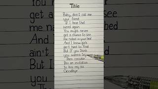 meghan trainor title song lyrics