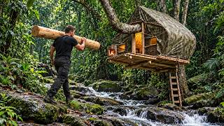 I Spent 100 Days Building a Hidden Shelter in the Rainforest | Bushcraft Survival