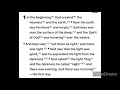 Genesis 1:3-5 God is 3 in 1 person bible study