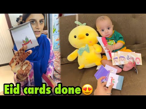 Eidi cards banai sabke liye😍