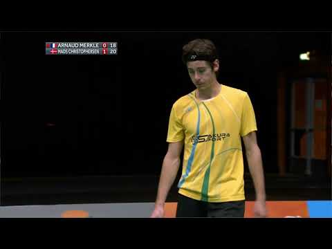 Match point - Arnaud Merkle vs Mads Christophersen - MS, SF – Dutch Open 2022