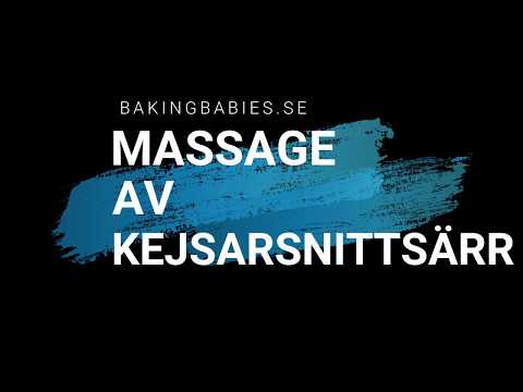 Massage av kejsarsnittsärr