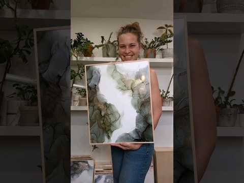 abstract alcohol ink painting inspired by the creative path #alcoholinkpainting