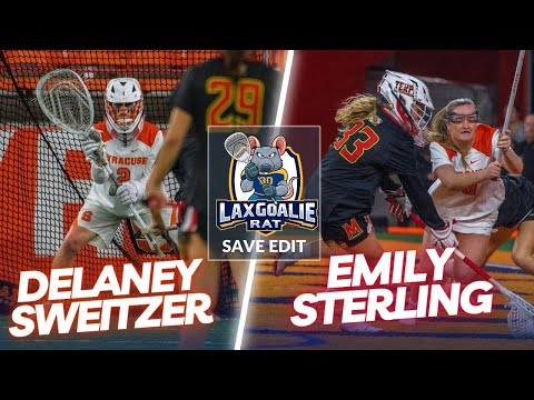 Sweitzer Has Career Night - Delaney Sweitzer (Cuse) 🆚 Emily Sterling (Maryland) - Goalie Save Edit