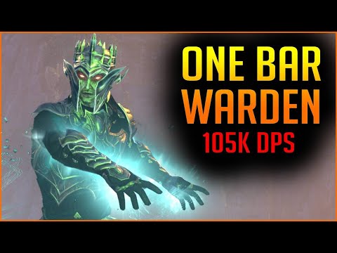 One Bar Stamina Warden Build - Oakensoul Ring 105k DPS - ESO (Elder Scrolls Online) High Isle 2022