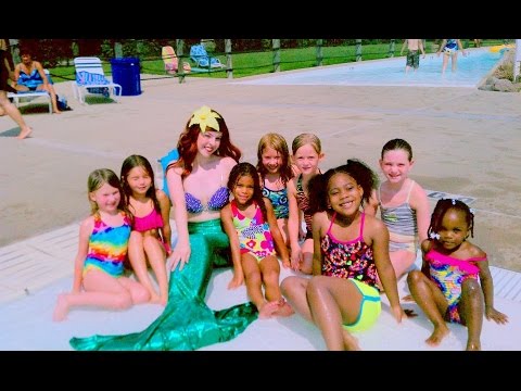 Swimming Mermaid For Pool Birthday Party | 866-434-4101