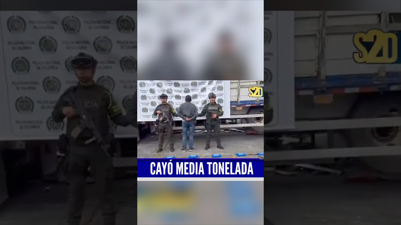 🟥 Police seized half a ton of drugs that were being transported hidden in the rails of a tractor-...