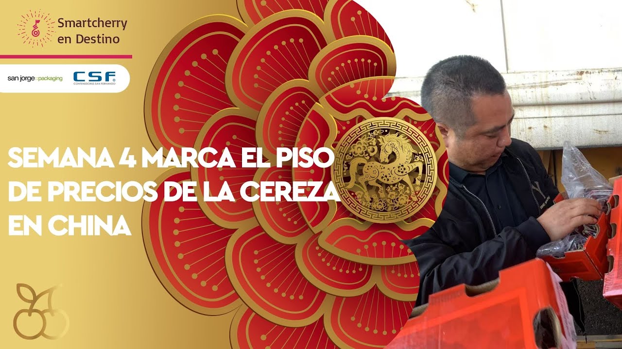 Año Nuevo impulsa venta de la cereza en China, tras la peor semana de la temporada