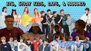BLACK PEOPLE REACT TO KPOP! (BTS, STRAY KIDS, DAY6, MAMAMOO)