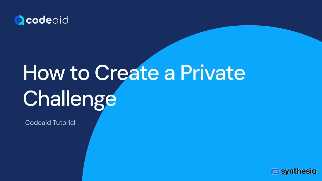 How to Create Private Challenges on Codeaid | Step-by-Step Tutorial