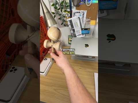 You should know.. this thing is really f**king sticky. 😳 #kendama #pov #viral #unboxing