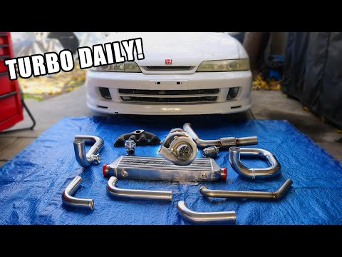 Turbo Charging My 270k Mile Daily Driver Acura Integra!