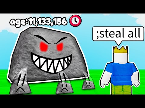 I Used ADMIN to get the BIGGEST ROCK in Roblox my pet rock...