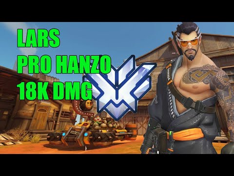 Lars INSANE HANZO 18K DMG POTG - TOP 500 OVERWATCH SEASON 26