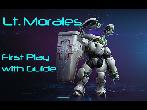 Heroes of the Storm - Lt. Morales - First Play/Unboxing with Guide