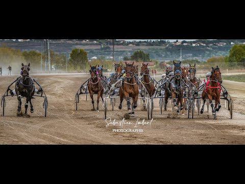 live hippique: vidéo course chevaux par drone, test hippodrome de Grenade, trot attelé, SUD-OUEST