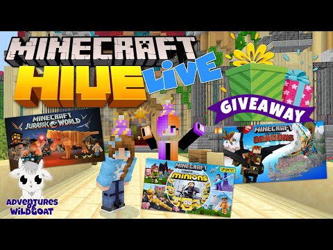 FREE MINECRAFT GIVEAWAY!! Wild Goat plays Hive Minigame