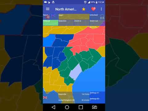 Map of North America Video