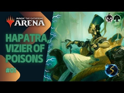 It's Showtime: Hapatra, Vizier of Poisons 💀🌲#01 - MTG Arena - Historic Brawl